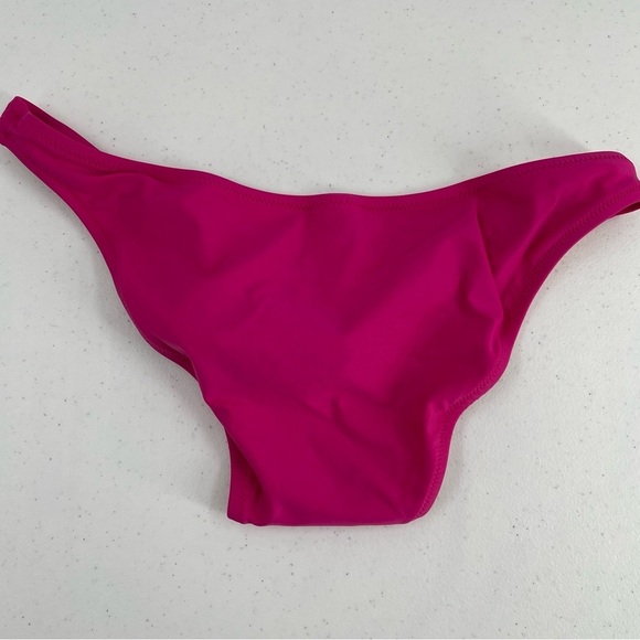 NWT J Crew Heritage '89 Fuchsia Flamingo Pink High Leg Cheeky Bikini Swim Bottom - Picture 6 of 10